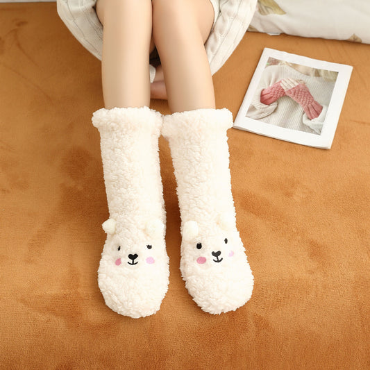 Bethany - Stilvoller Bodenbelag plus Samtsocken für Frauen