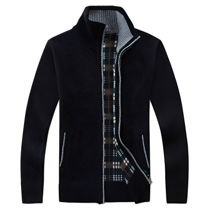 Shaw - Klassische Strickjacke mit Futter für Herren