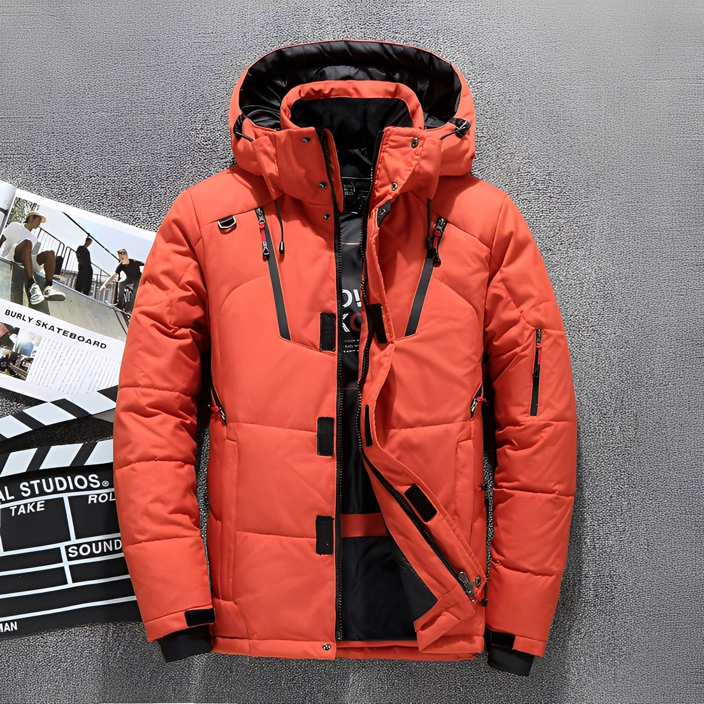 Damian - Moderne Kapuzenjacke mit mehreren Taschen für Herren