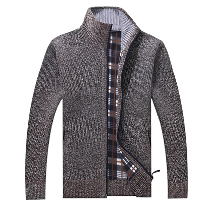 Malinda - Stilvoller Cardigan mit weichem Fleecefutter für Herren