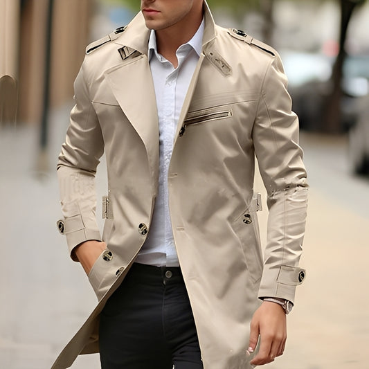 Derrick - Eleganter Trenchcoat mit Reverskragen für Herren