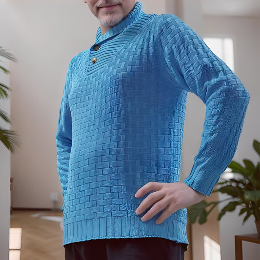 Branson - Lässiger Strickpullover mit hohem Kragen für Herren