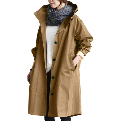 Alicia - Damen-Trenchcoat mit Kapuze