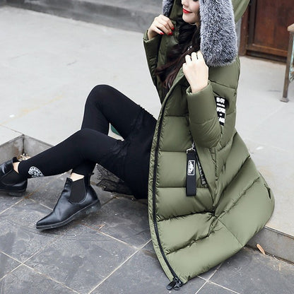 Merideth - Eleganter Wollmantel mit Pelzkragen für Damen