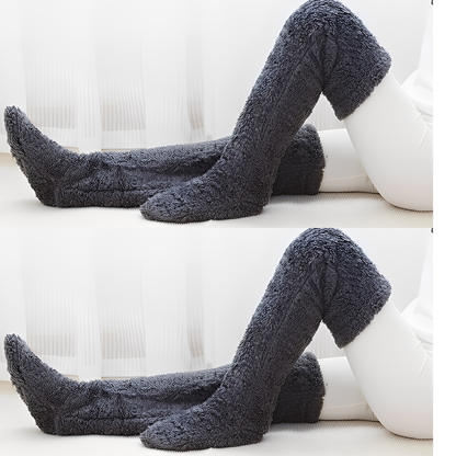 Camellia - Warme, überknielange Wintersocken für Damen