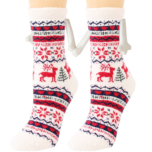 Cailin - Stilvolle Weihnachts-Fleece-Socken für Damen