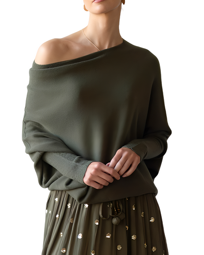 Gabrielle - Modischer Off-Shoulder-Pullover für Damen
