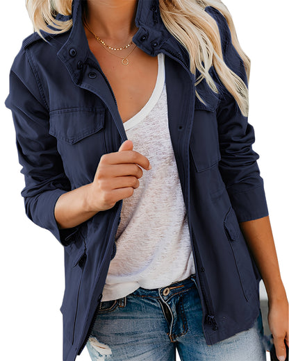 Rachyl - Lässige Jeansjacke mit Reißverschluss für Damen