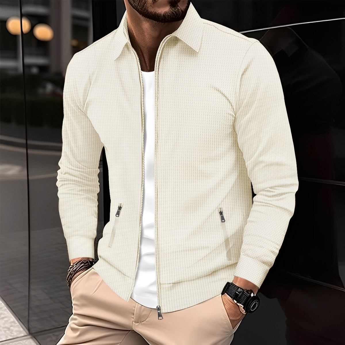 Norton - Moderne Übergangsjacke mit Reißverschluss für Herren