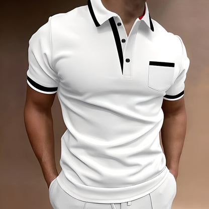 Alijah - Stilvolles, tailliertes Poloshirt für Herren