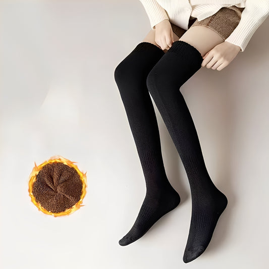 Shirlee - Stilvolle, warme, dicke Overknee-Socken