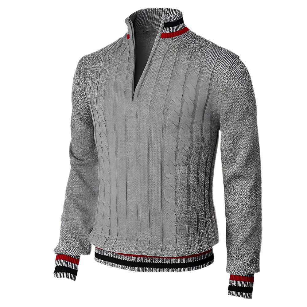 Derick - Moderner Pullover mit Reißverschluss für Herren