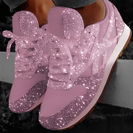 Kaycee - Glitzernde, lässige Muffin-Sneaker für Damen