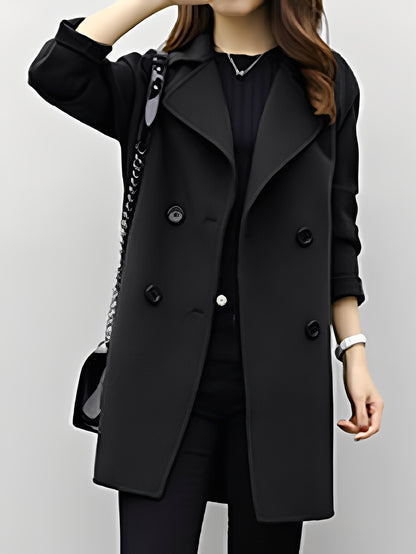Nichole - Eleganter doppelreihiger Trenchcoat für Damen