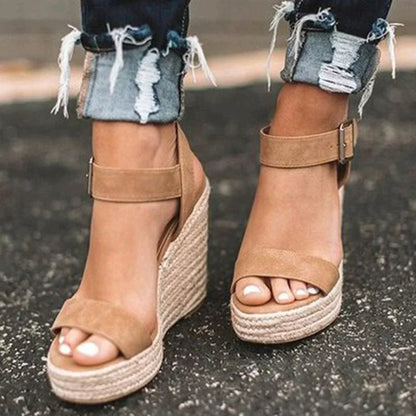 Sienna – Keilsandalen mit Espadrille-Absatz