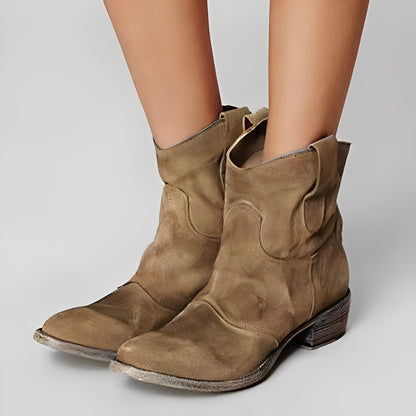 Margaret - Lässige Lederstiefeletten für Damen