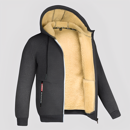 Waldo - Schlichter, mit Fleece gefütterter Hoodie für Herren