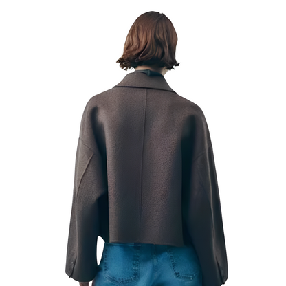 Evaline - Lockere Jacke mit Knopfverschluss für Damen