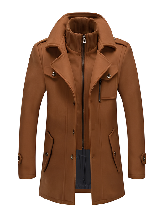 Gareth - Eleganter zweilagiger Trenchcoat für Herren