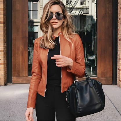 Lysiane - Schicke Winterlederjacke für Damen