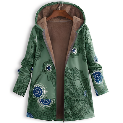 Olyvia - Vintage-Jacke mit Muster für Damen