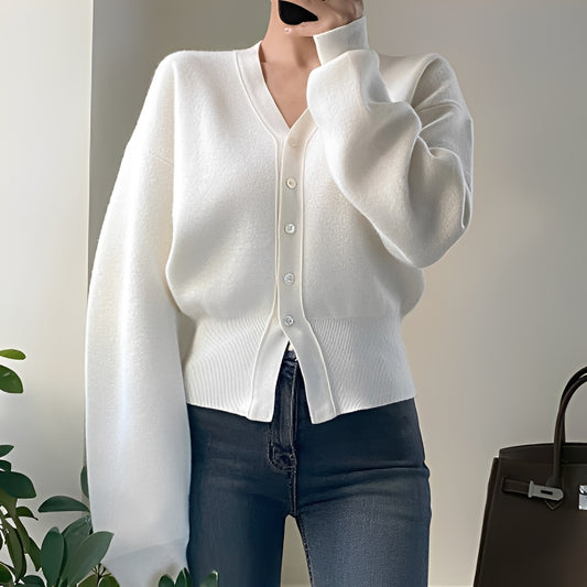 Carolyn - Klassischer, locker gestrickter Cardigan für Damen