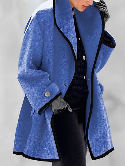 Mikayla - Warmer Wollmantel mit Kapuze für Damen