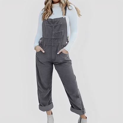 Mildred - Klassische, locker sitzende Jeanslatzhose für Damen