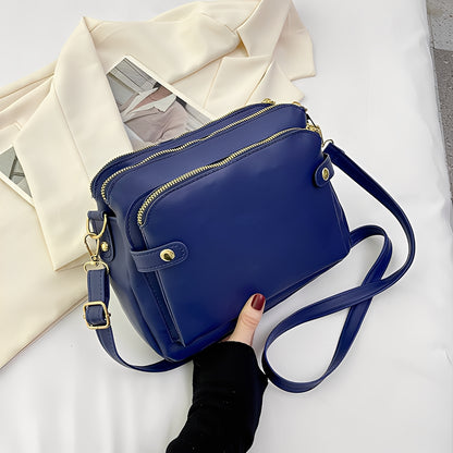 Michaela - Klassische Leder-Umhängetasche für Damen