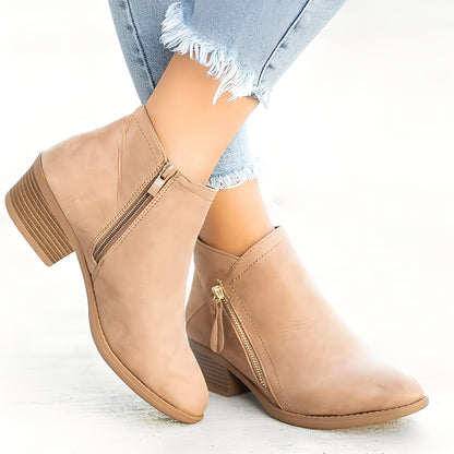Mirabelle - Stilvolle Stiefeletten mit Reißverschluss für Damen