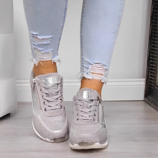 Luna - Lässige Sneaker mit seitlichem Reißverschluss für Damen