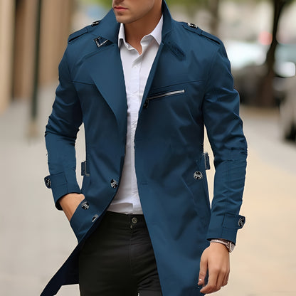 Derrick - Eleganter Trenchcoat mit Reverskragen für Herren