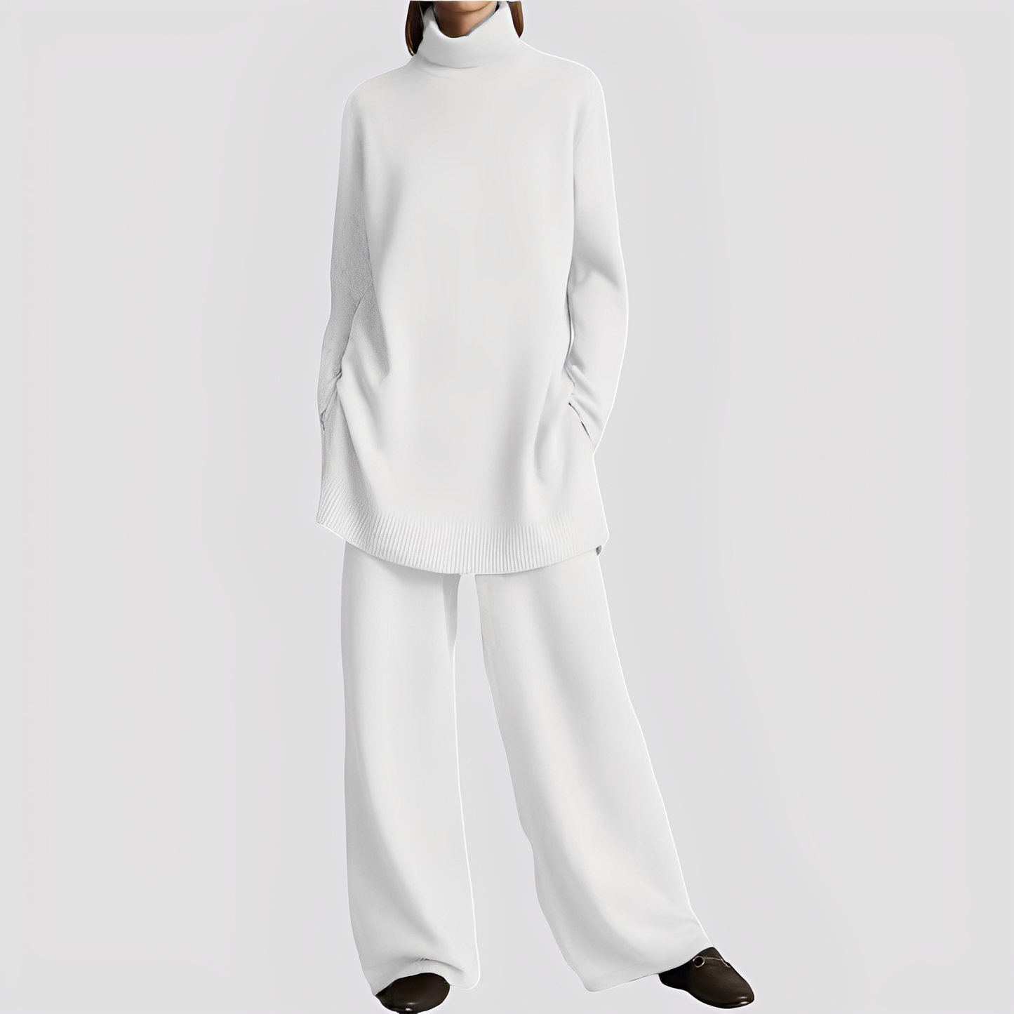 Jessica - Stilvolles Lounge-Set mit hohem Kragen für Damen