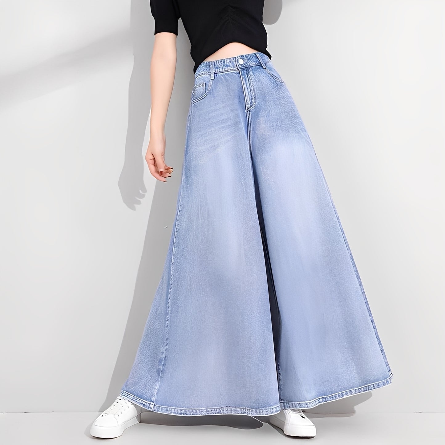 Jasmine - Stilvolle Jeans mit weitem Bein für Damen