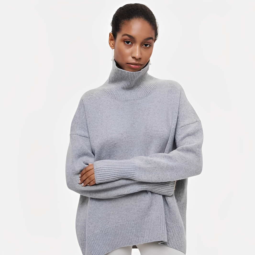 Margery - Lockerer Pullover mit hohem Kragen für Damen