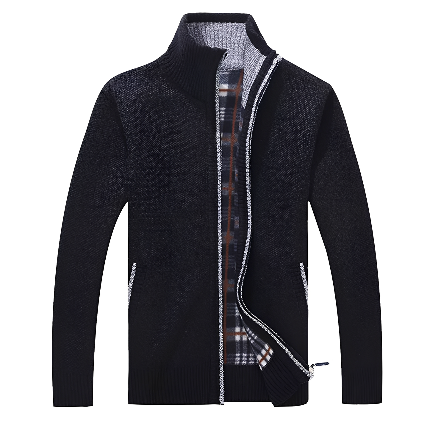 Malinda - Stilvoller Cardigan mit weichem Fleecefutter für Herren