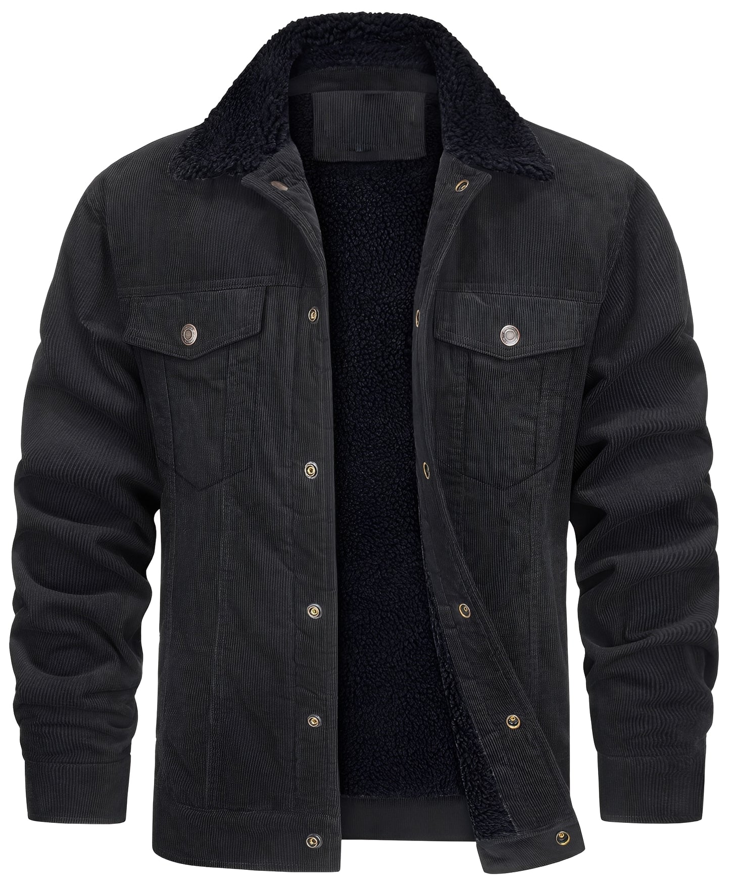 Mack - Klassische Cord-Plüschjacke für Herren