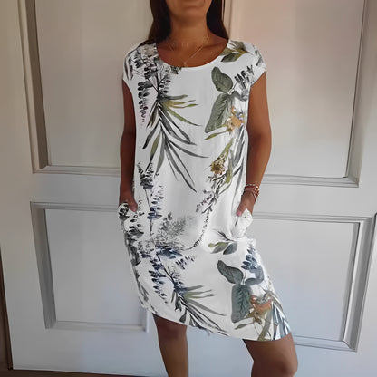 Jocelyn - Lässiges, lockeres Kleid mit Print für Damen
