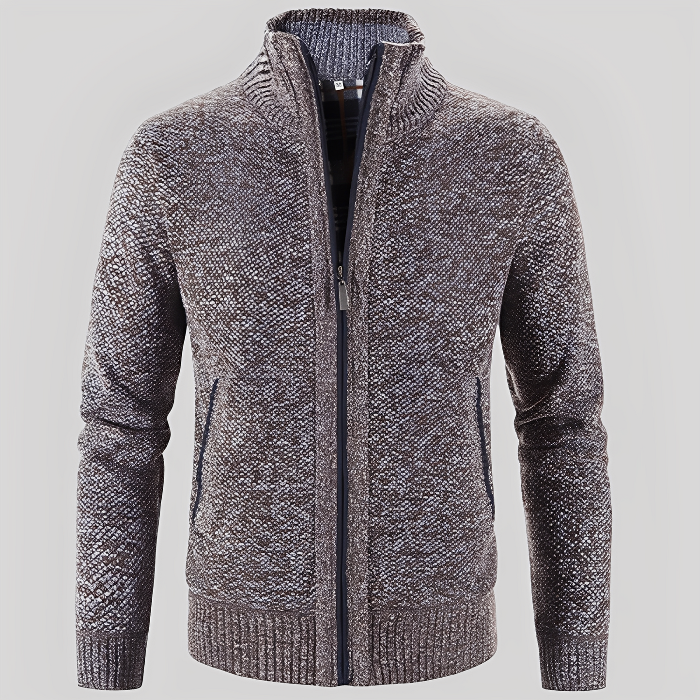Kelvin - Schlichte Strickjacke mit Reißverschluss für Herren