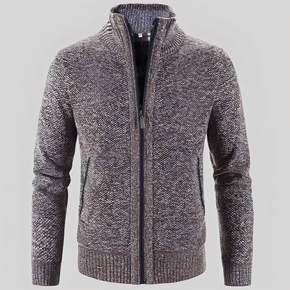 Kelvin - Schlichte Strickjacke mit Reißverschluss für Herren