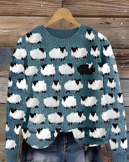 Shannah - Bequemer Strickpullover mit stilvollem Print für Damen
