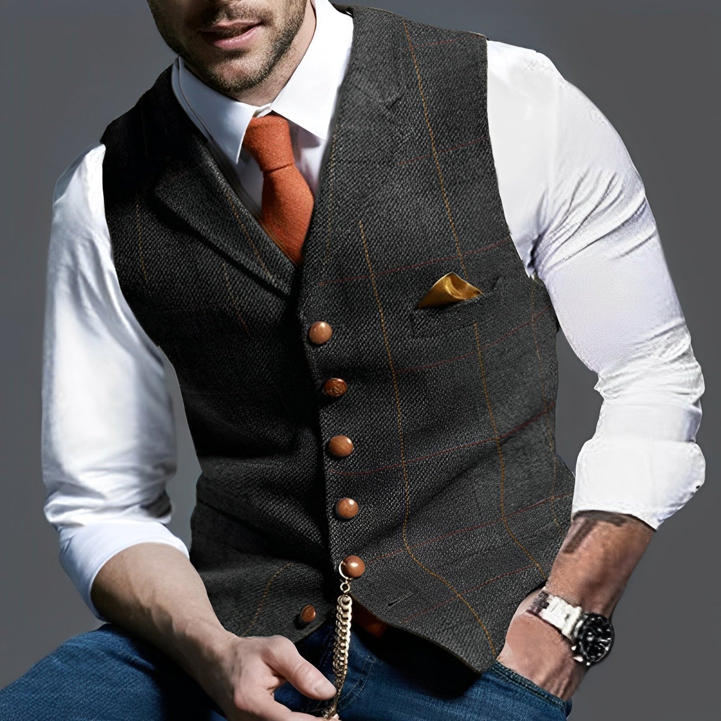 Jasper – Herren Retro-Weste