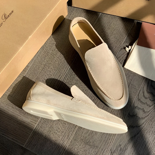 Dominick - Flache Wildleder-Loafer für Herren