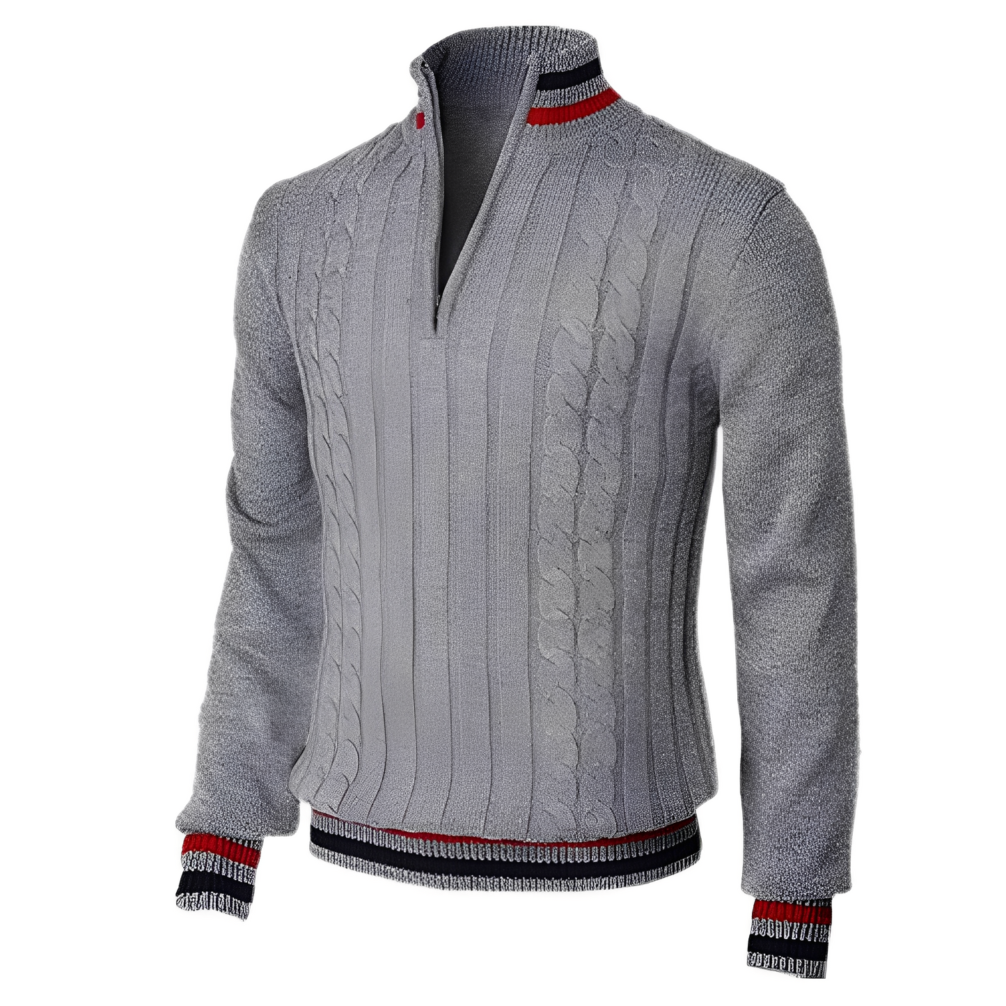 Zavier - Moderner Pullover mit hohem Kragen für Herren
