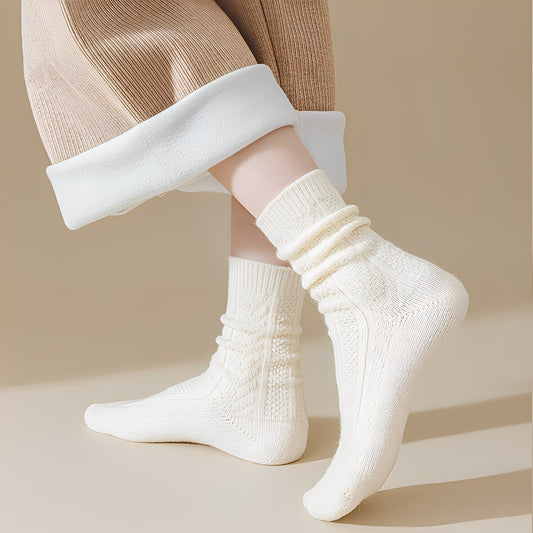 Marcelyn - Stilvolle, dicke, warme Wollsocken für Damen