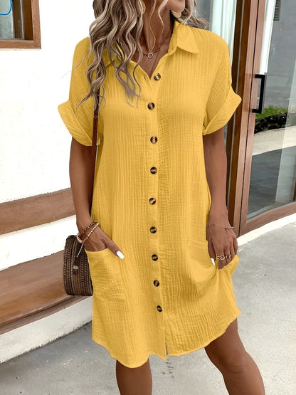 Rorie - Schlichtes Sommerhemdkleid für Damen