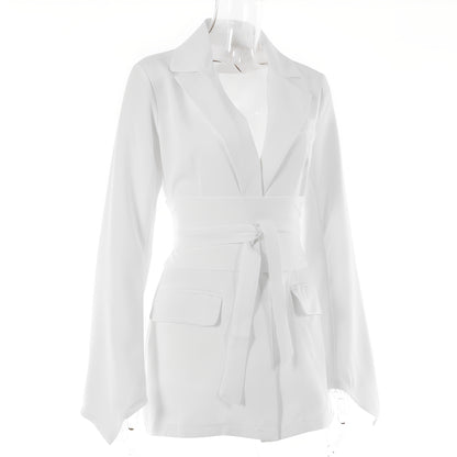 Malvina - Casula Anzugblazer mit Gürtel für Damen