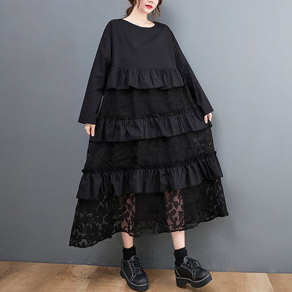 Lauryn - Lässiges Bohemian-Kleid mit Rüschen für Damen