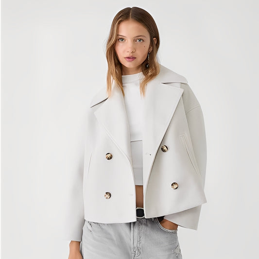 Abegail - Lässige, locker sitzende kurze Jacke für Damen