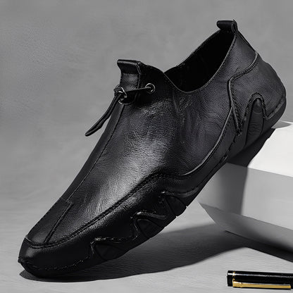 Everard - Stilvolle, locker sitzende Leder-Slipper für Herren